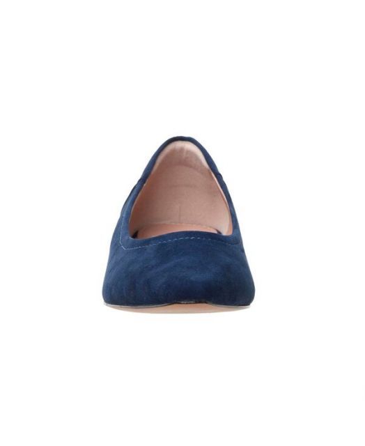 お財布に優しい 送料無料 リネアパウロ レディース パンプス シューズ BECKY | Low Block Heel Pumps Navy suede