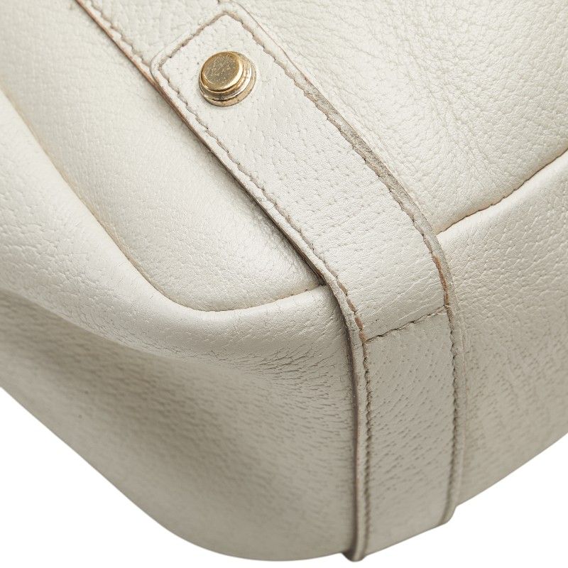 ◎美品◎GUCCI シマレザー アビー ワンショルダーバッグ オフホワイト GUCCI - ◎美品◎GUCCI シマレザー アビー ワンショルダーバッグ