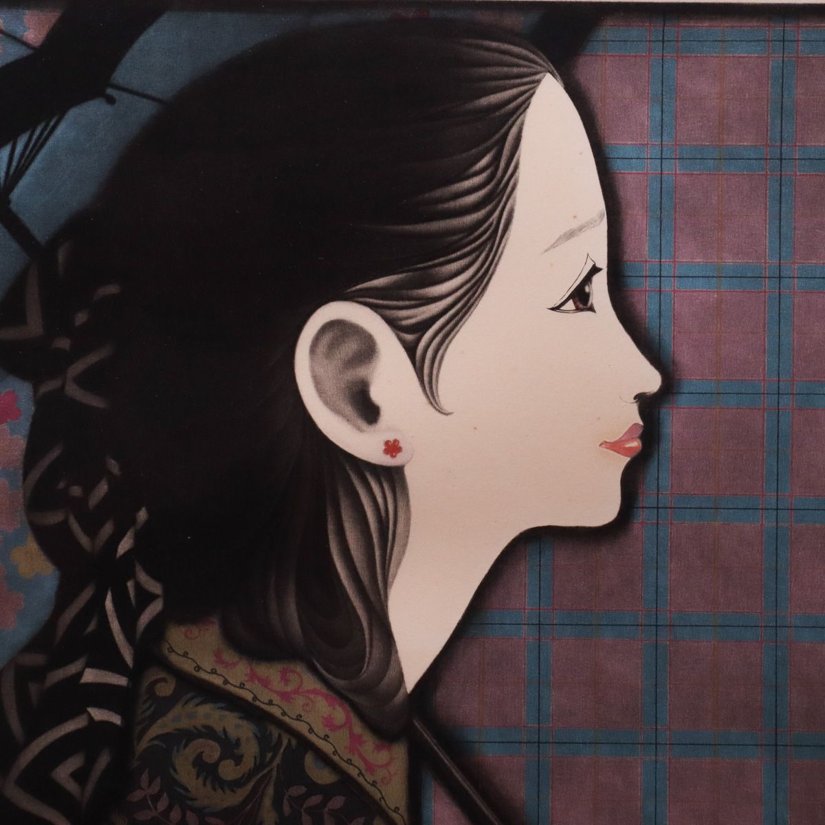 【真作保証】高橋潮 エッチング 直筆サイン 美人 版画 絵画 銅版画 真作保証】高橋潮 エッチング 直筆サイン 美人画 版画 絵画 銅
