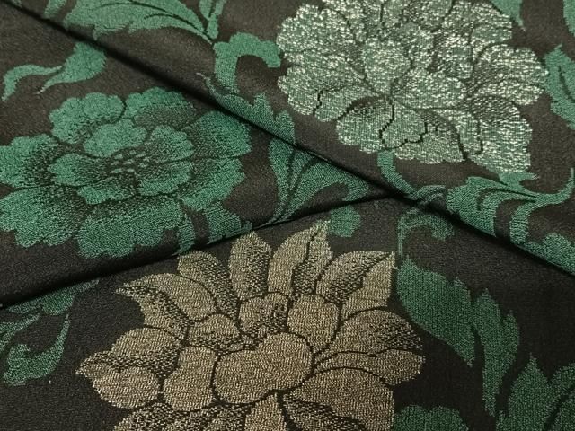 平和屋着物○お召 花唐草文 銀糸 正絹 逸品 AABB6438zg - メルカリ