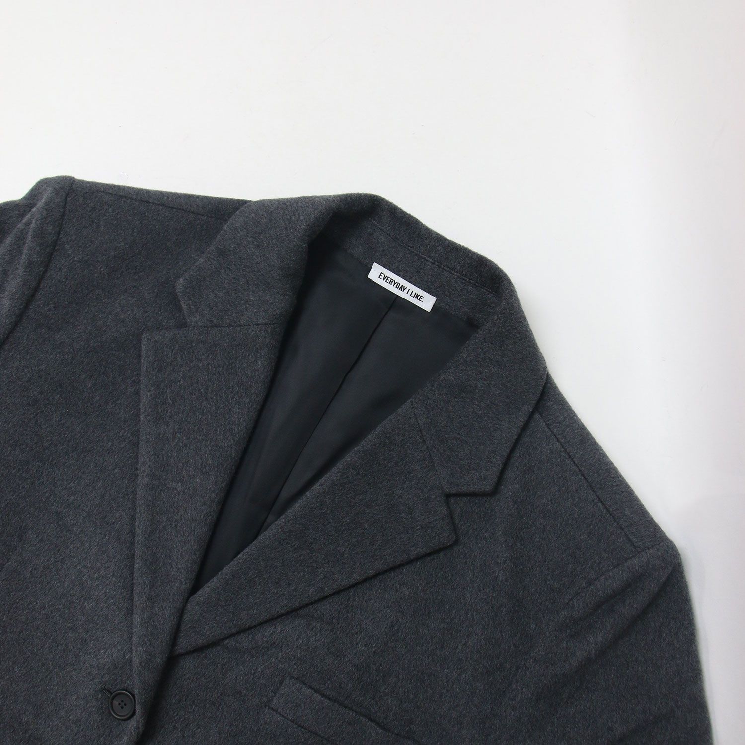 DEUXIEME CLASSE - 【美品】Deuxieme Classe ドゥーズィエム クラス コート グレー サイズ:38(M) / ダッド ジャケット コート / Dad Jacket テーラードジャケット オーバーサイズ ウール カシミヤ / 日本製 / アウター ブルゾン 上着 羽織り【レディース】【中古】 美品】Deuxieme Classe ドゥーズィエム クラス コート グレー サイズ