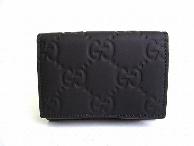 GUCCI グッチ ラバーエフェクト GG ウォレット 財布 新品未使用品 グッチ GUCCI GG ラバーエフェクト 三つ折りウォレット コンパクト財布