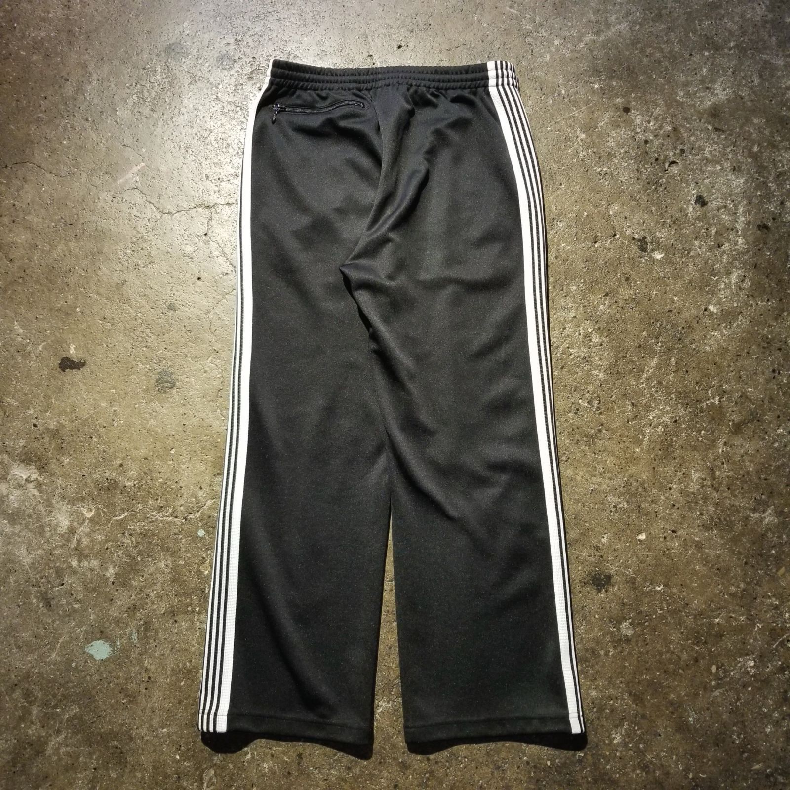 FREAK'S STORE｜別注 Track Pant-Poly Smooth Black×White