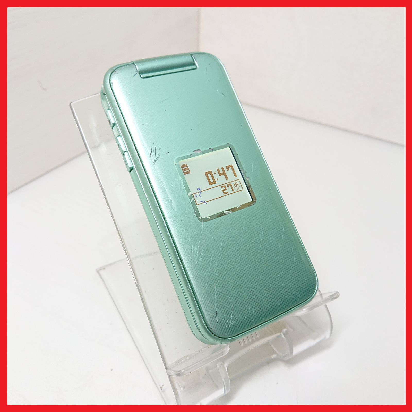 docomo F-02J らくらくホン【4G対応・SIMロック解除済】 ムスビー｜らくらくホン docomo F-02J ミントグリーン SIMロック