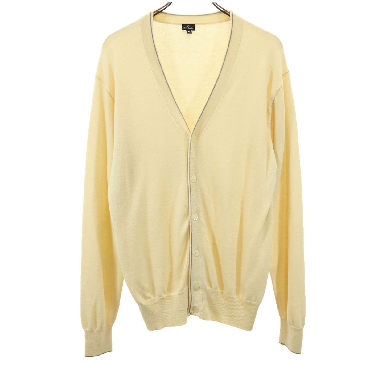 PS Paul Smith ピーエスポールスミス 長袖 ニットカーディガン XL ベージュ メンズ 古着