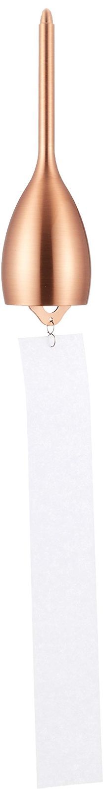 Color ピンクゴールド_Size Φ4x12.8cm 能作 風鈴 - スリム - ピンクゴールド 101013