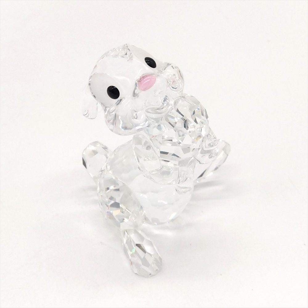 SWAROVSKI - スワロフスキー SWAROVSKI ディズニー BANBI バンビ セット オブジェ 置物 943951 クリア 台座付き【中古】 スワロフスキー SWAROVSKI ディズニー BANBI バンビ セット