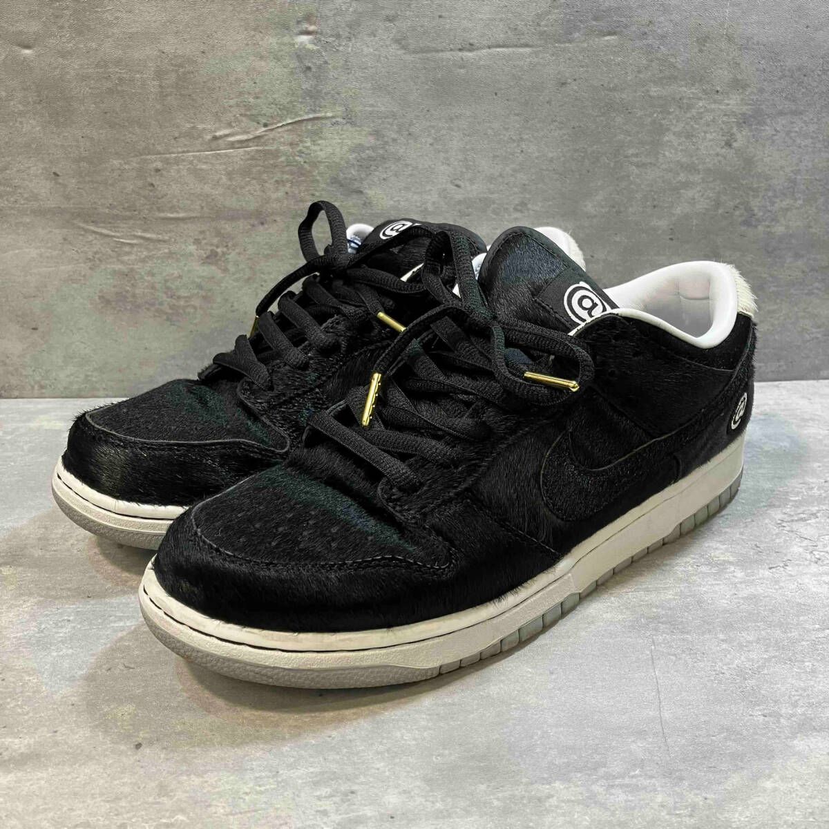 NIKE SB×MEDICOM TOY DUNK LOW OG QS BE@RBRICK BLACK／WHITE size 