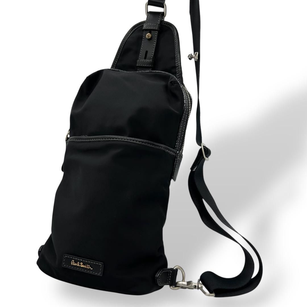 良品 Paul Smith ポールスミス ボディーバッグ 黒 【公式通販】