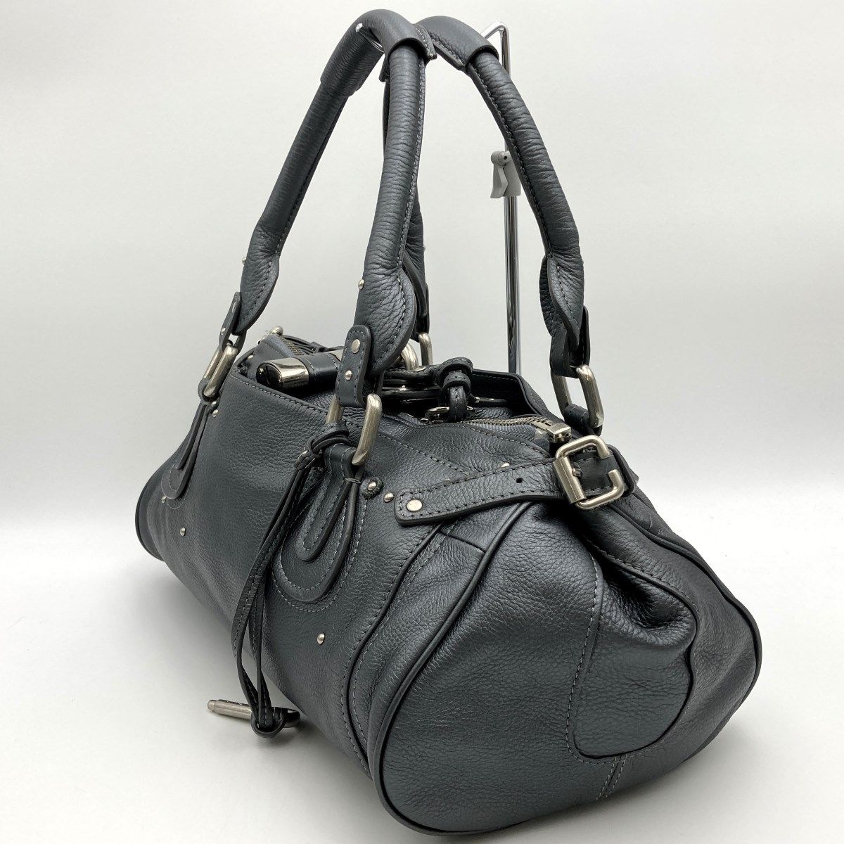 Chloe クロエ ハンドバッグ ショルダーバッグ パディントン グレー  