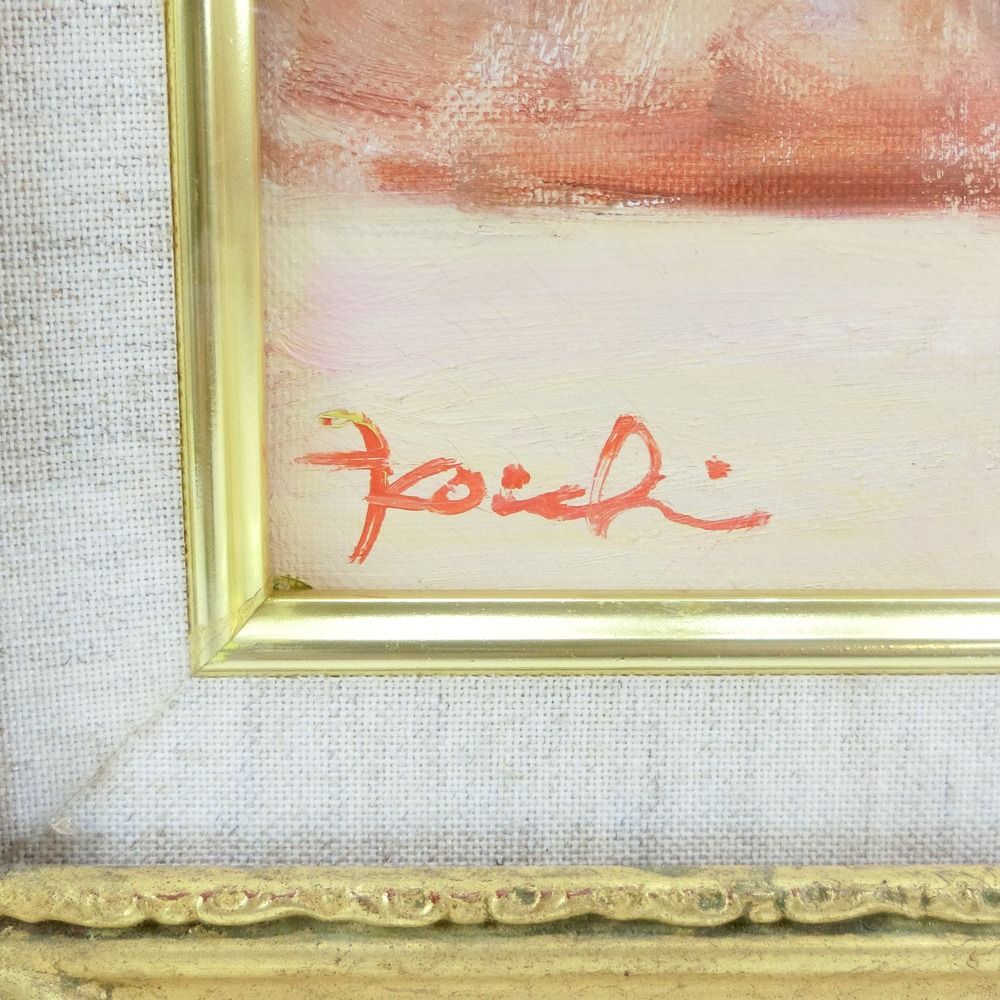 小石 ヤエ子 『ばら』油彩画 直筆サイン有り 作品サイズ F8 (45×38cm) _ 絵画 小石 ヤエ子 『ばら』油彩画 直筆サイン有り 作品サイズ F8 (45
