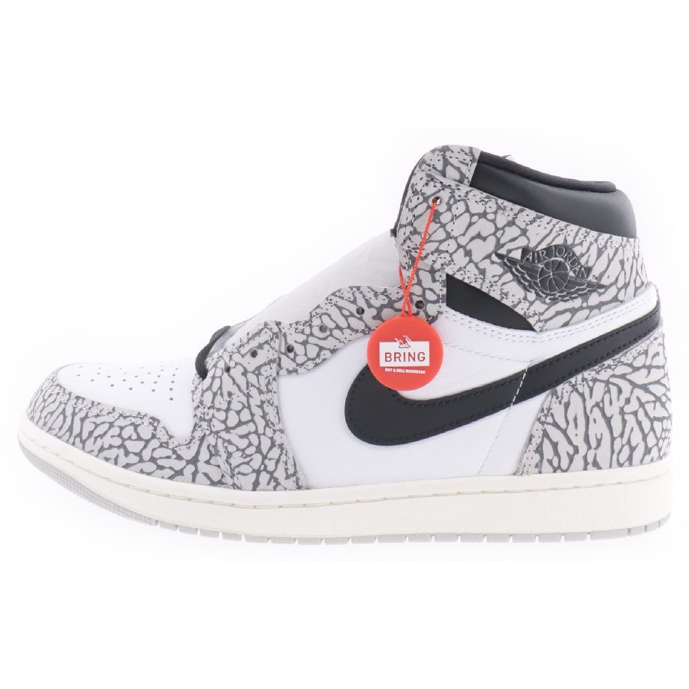 NIKE (ナイキ) AIR JORDAN 1 HIGH OG WHITE CEMENT DZ5485-052 エアジョーダン1 ホワイトセメント ハイカットスニーカー ホワイト/ブラック US10/28cm