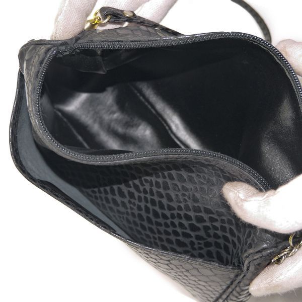 Salvatore Ferragamo スネークレザーハンドバッグ2way Salvatore