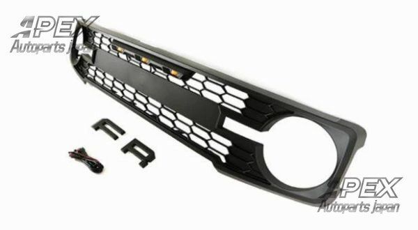フォード ブロンコ 6代目 2021年- LED付き フロントグリル グリル FORDロゴ付き フロントガーニッシュ 外装カスタム
