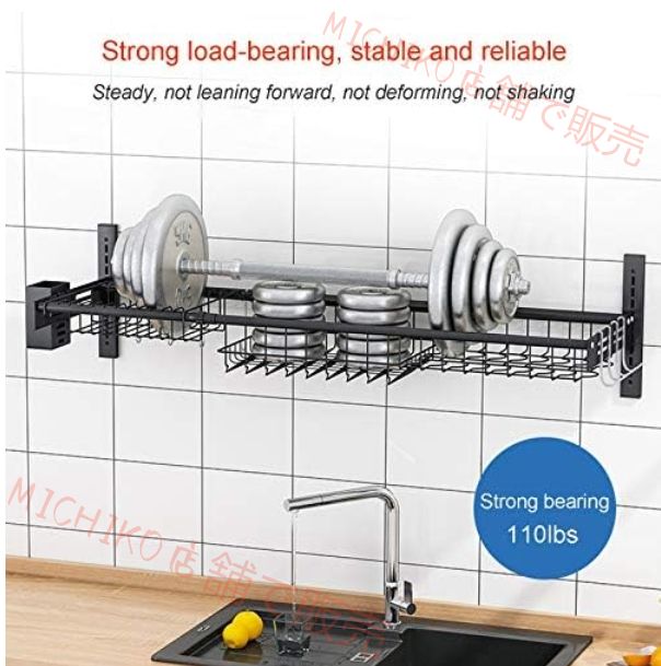 な食器乾燥ラック 大容量の黒い食器水切り