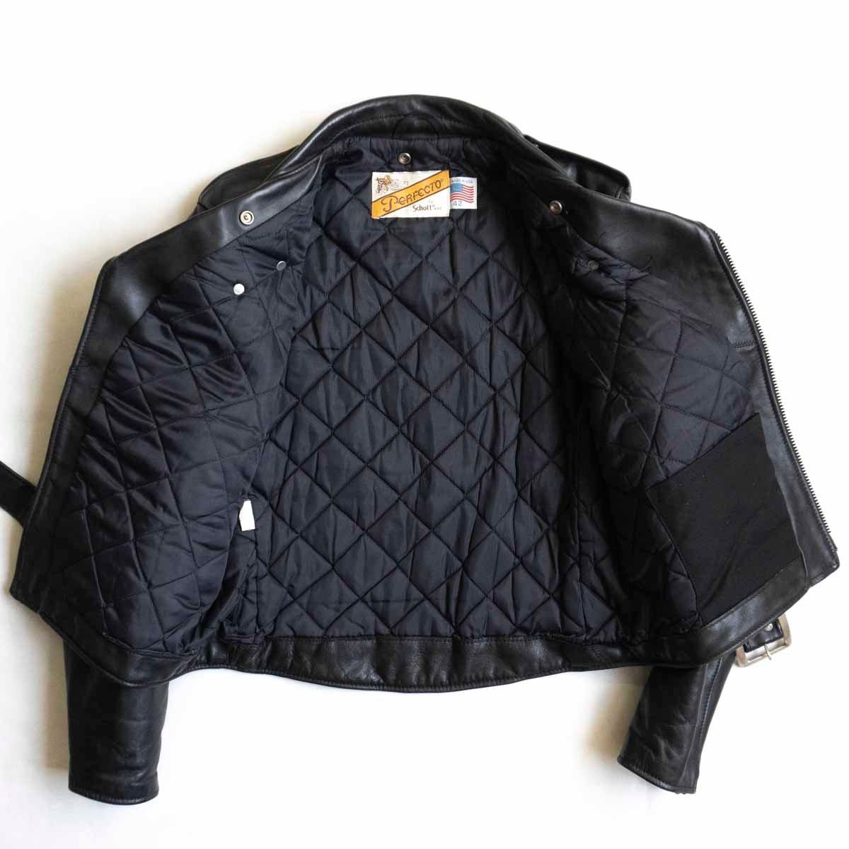 Schott 618 ビッグサイズ42 ライダースジャケット ダブル レザー