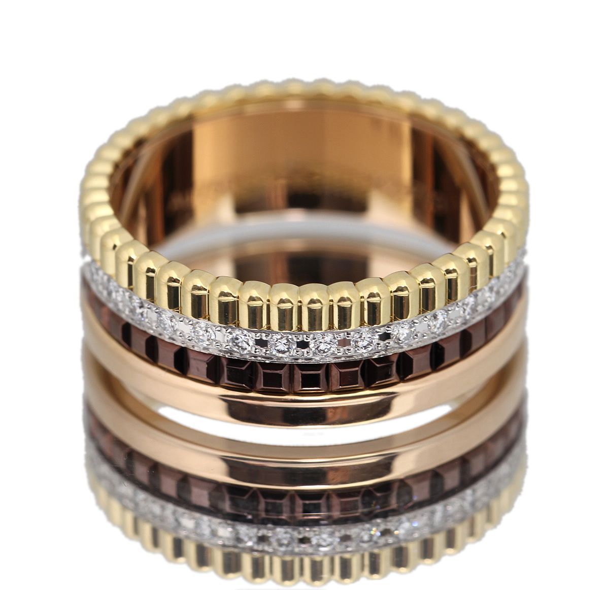 極美品 ブシュロン BOUCHERON キャトル リング ダイヤモンド スモール