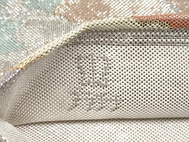 平和屋着物■極上　西陣　川島織物　六通柄袋帯　プラチナ　松竹梅　逸品　CYAA2952s5 平和屋着物□極上 西陣 川島織物 六通柄袋帯 プラチナ 松竹梅 逸品
