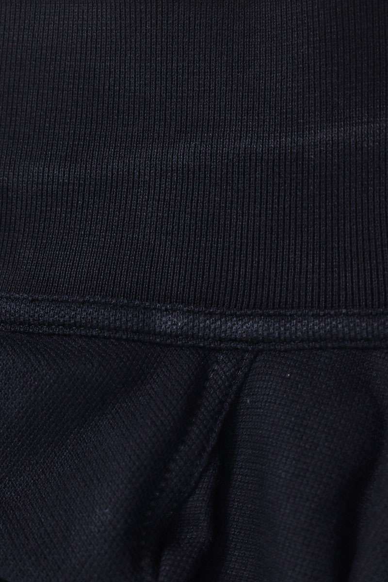 019 ロゴ刺繍コットンピケポロ長袖カットソー