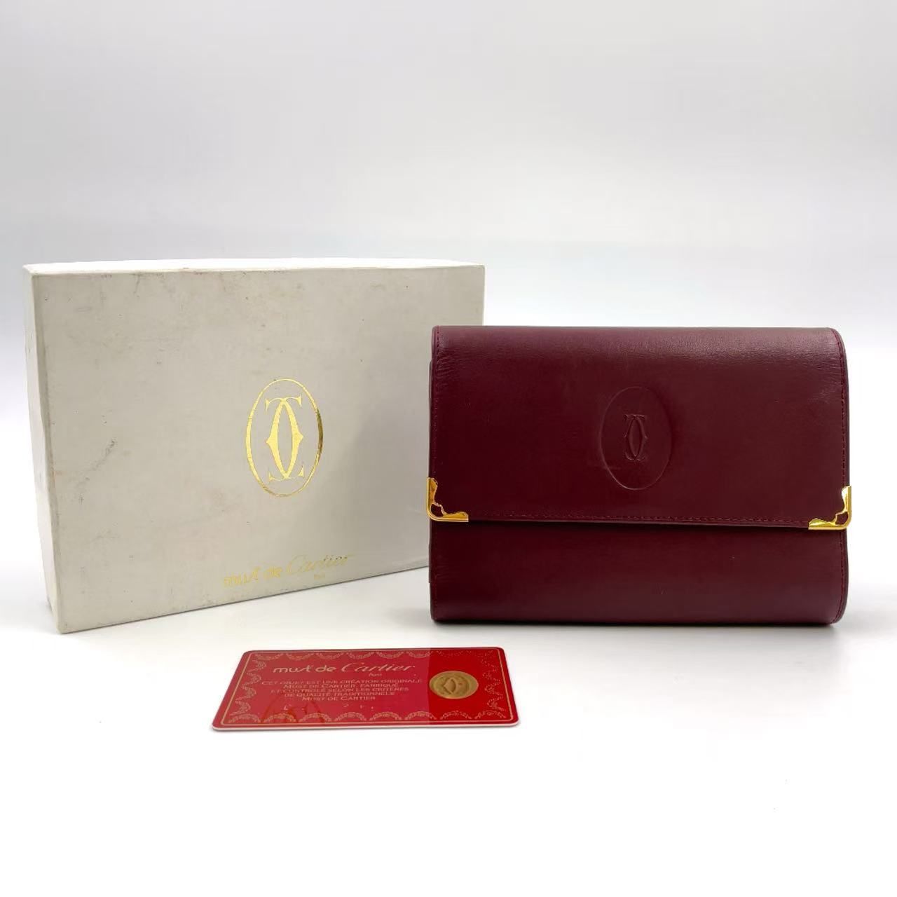 レザー ボルドー