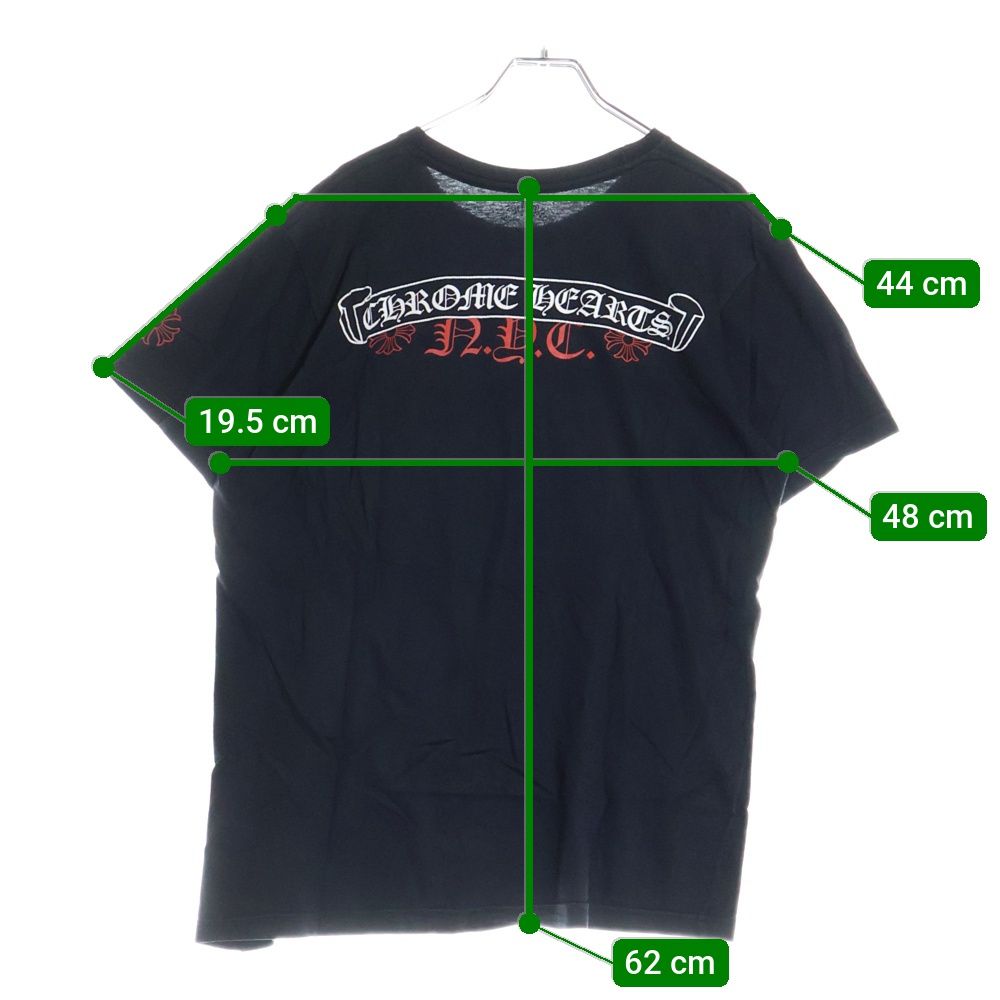 クロムハーツ Tシャツ スクロールラベル ニューヨーク ブラック クロムハーツTシャツスクロールラベルブラック|クロムハーツ通販