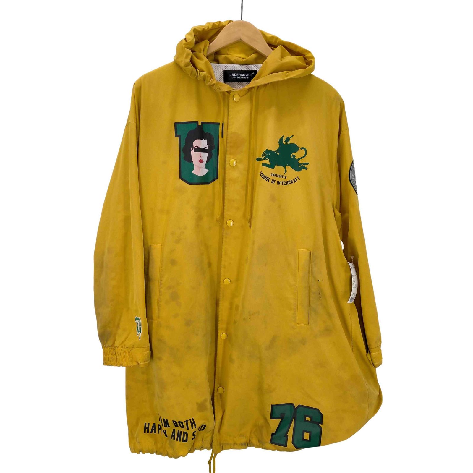 アンダーカバー UNDERCOVER 裏メッシュナイロンフードコーチジャケット 