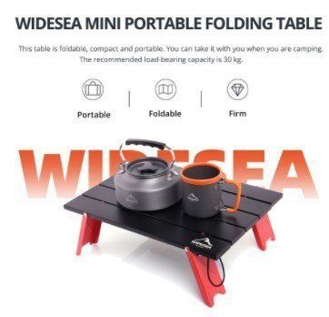 幅の広いキャンプ用ミニポータブル折り畳み式屋外バーベキューピクニックツアーテーブル食器超軽量折りたたみ式コンピューターベッドデスク
