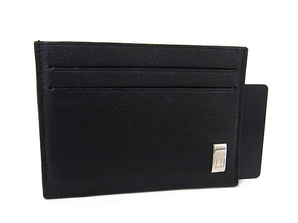 dunhill ダンヒル サイドカー レザー カードケース カード入れ パスケース 定期入れ メンズ ブラック系 FR3139