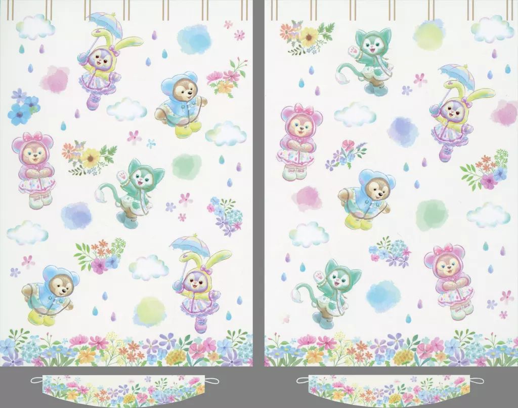 雑貨 集合 カーテン ダッフィー＆フレンズのビューティフル レイニーデイズ 東京ディズニーシー
