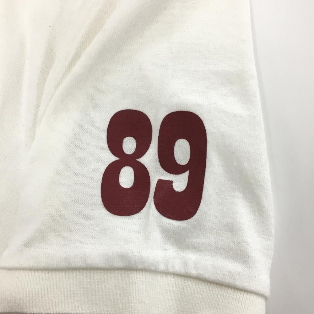 パーリーゲイツ×PEANUTS 半袖ポロシャツ 白 スヌーピー メンズ 5(L