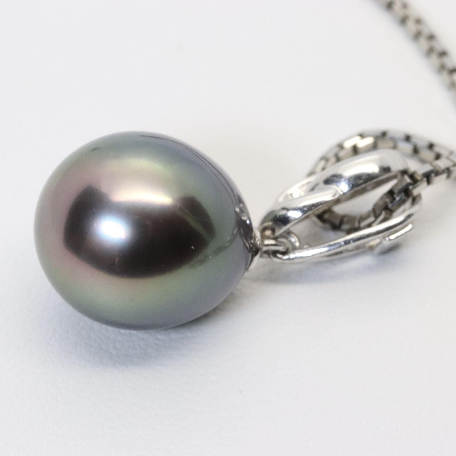 田崎真珠☆パール☆ネックレス　トップ☆ 田崎真珠 パール×ダイヤ 黒真珠 ネックレス トップ /24-2930S - メルカリ