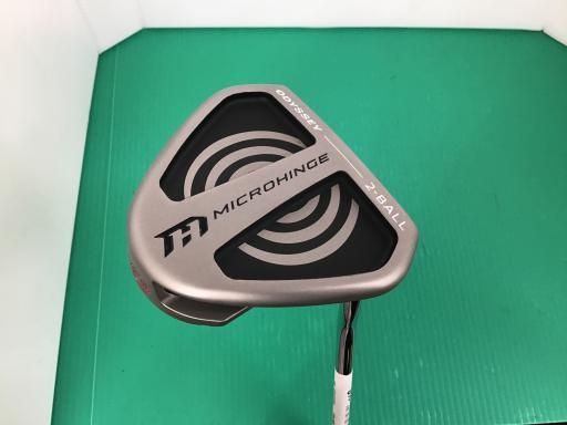 オデッセイ MICROHINGE V-LINE 2-BALL 34インチ パター PT スチール フレックスその他 メンズ 男性用 右利き 右用 Bランク ゴルフクラブ