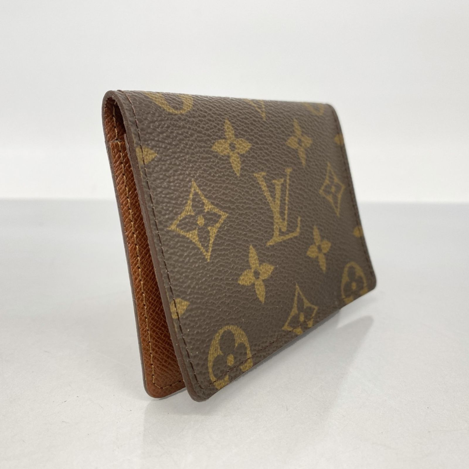ルイ ヴィトン Louis Vuitton ルイ ヴィトン 名刺入れ カードケース モノグラム ポルト2カルトヴェルティカル M60533 ブラウンメンズ レディース