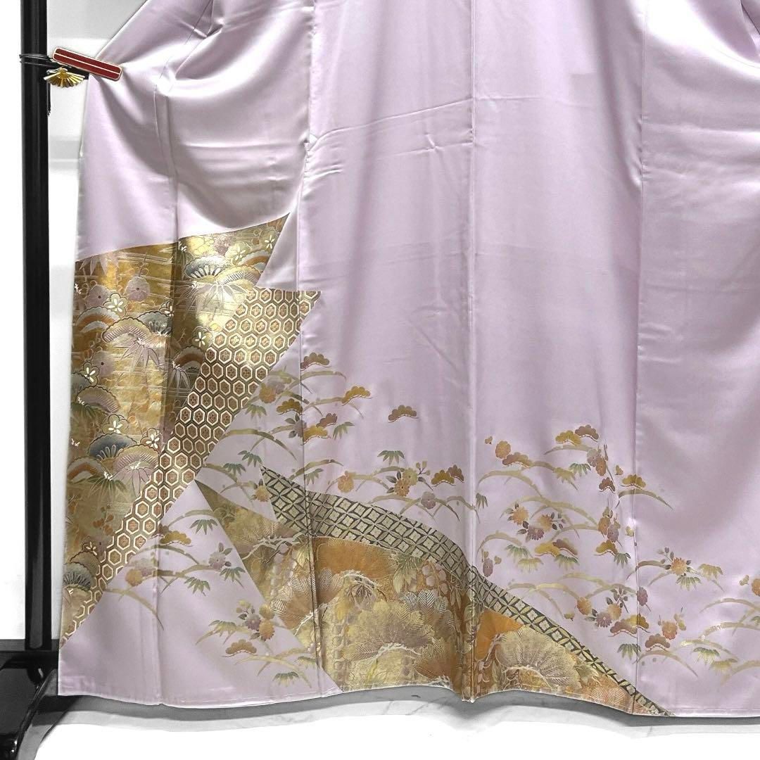 未着用 和田光正 色留袖 金彩 松竹梅 菊 七宝 亀甲 露草 着物 015a d 