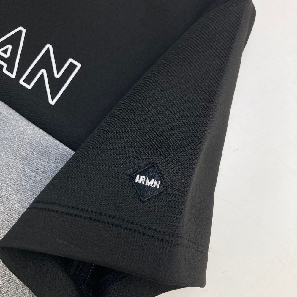 サイズ：M IRISHMAN アイリッシュマン モックネック 半袖Tシャツ