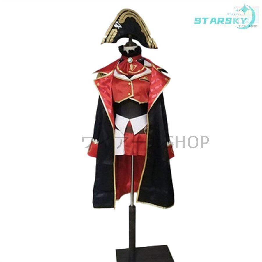 ホロライブ VTuber hololive 宝鐘マリン 風 コスプレ衣装 コスチューム 服 ウィッグ コスプレ靴 ハロウィン