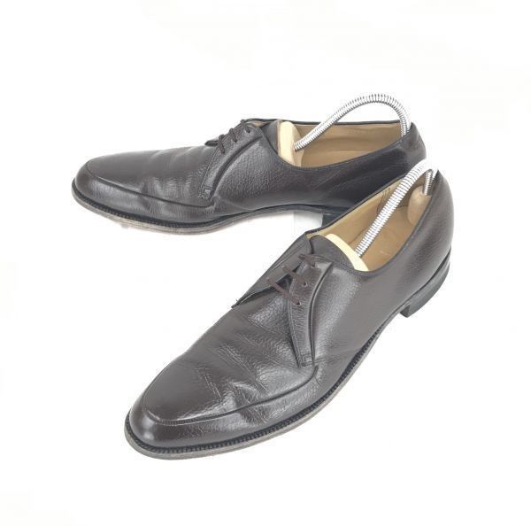 USA老舗 ナンブッシュ 本革 グッドイヤー製法 Uチップ 29.5 茶 青窓 ドレスシューズ ビジネス◆D-85