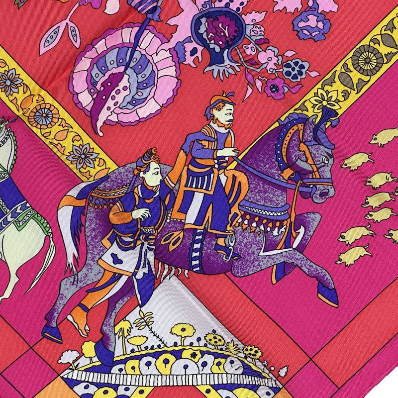 エルメス HERMES スカーフ カレ90 Fantaisies indiennes 眩惑のインド