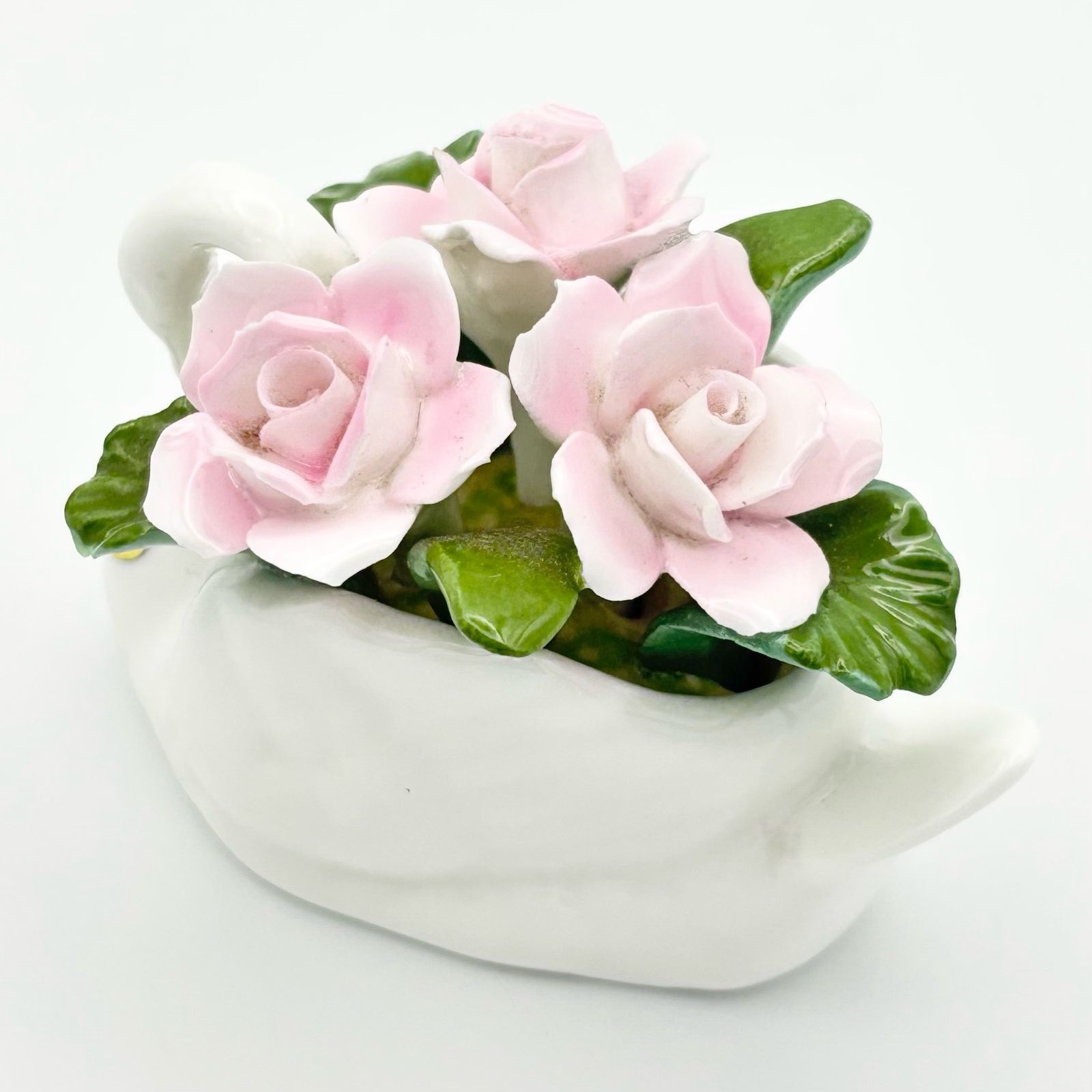 AYNSLEY フィギュリン 陶花 スワン エインズレイ 陶器 置物