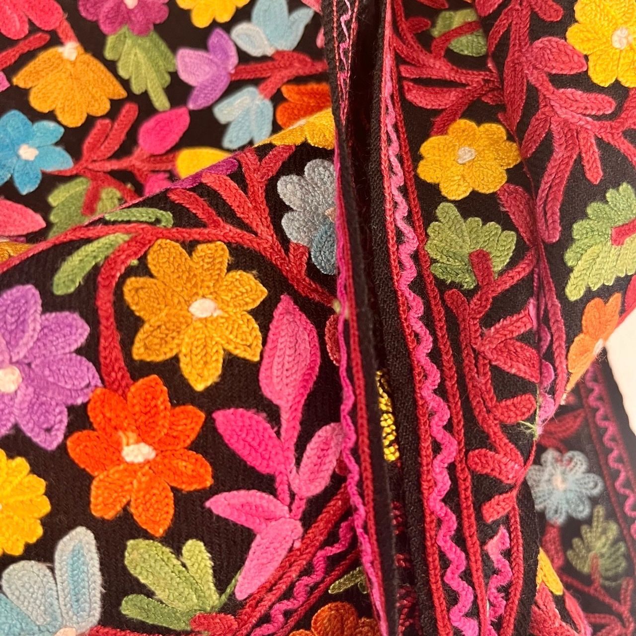 シルク刺繍 メリノウール