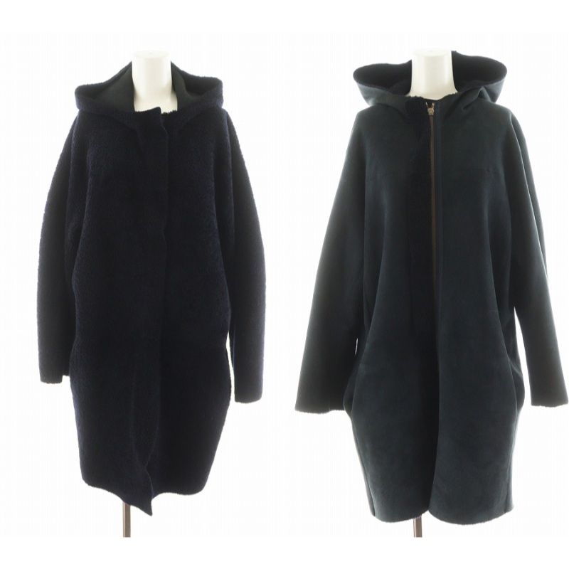 YLEVE★リバーシブルフードコート★ゆったりオーバーサイズ★バイカラー YLEVE☆リバーシブルフードコート☆ゆったりオーバーサイズ☆バイカラー