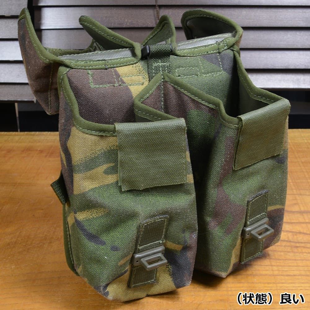 イギリス軍放出品 ダブルマガジンポーチ PLCE装備 DPM迷彩 [ 可