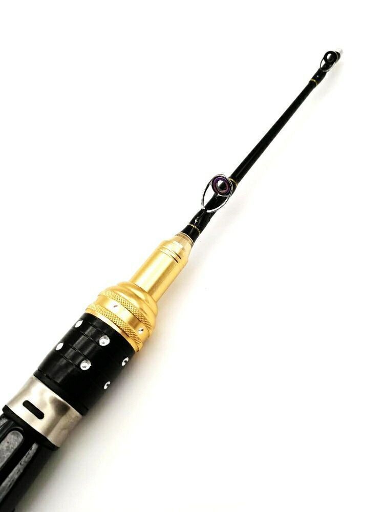 在庫限り 筏竿 ２ 穂先 2ピース 長さ調節 97.5-120cm チヌ ブラック