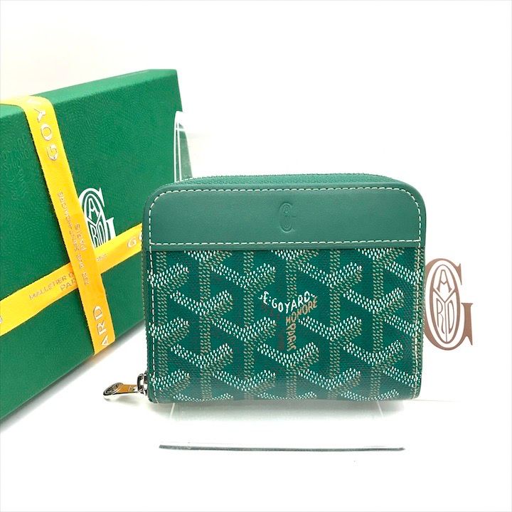 GOYARD ゴヤール マティニョン PM ミニ 財布 ウォレット グリーン ブランド ファション小物 ユニセックス k6770