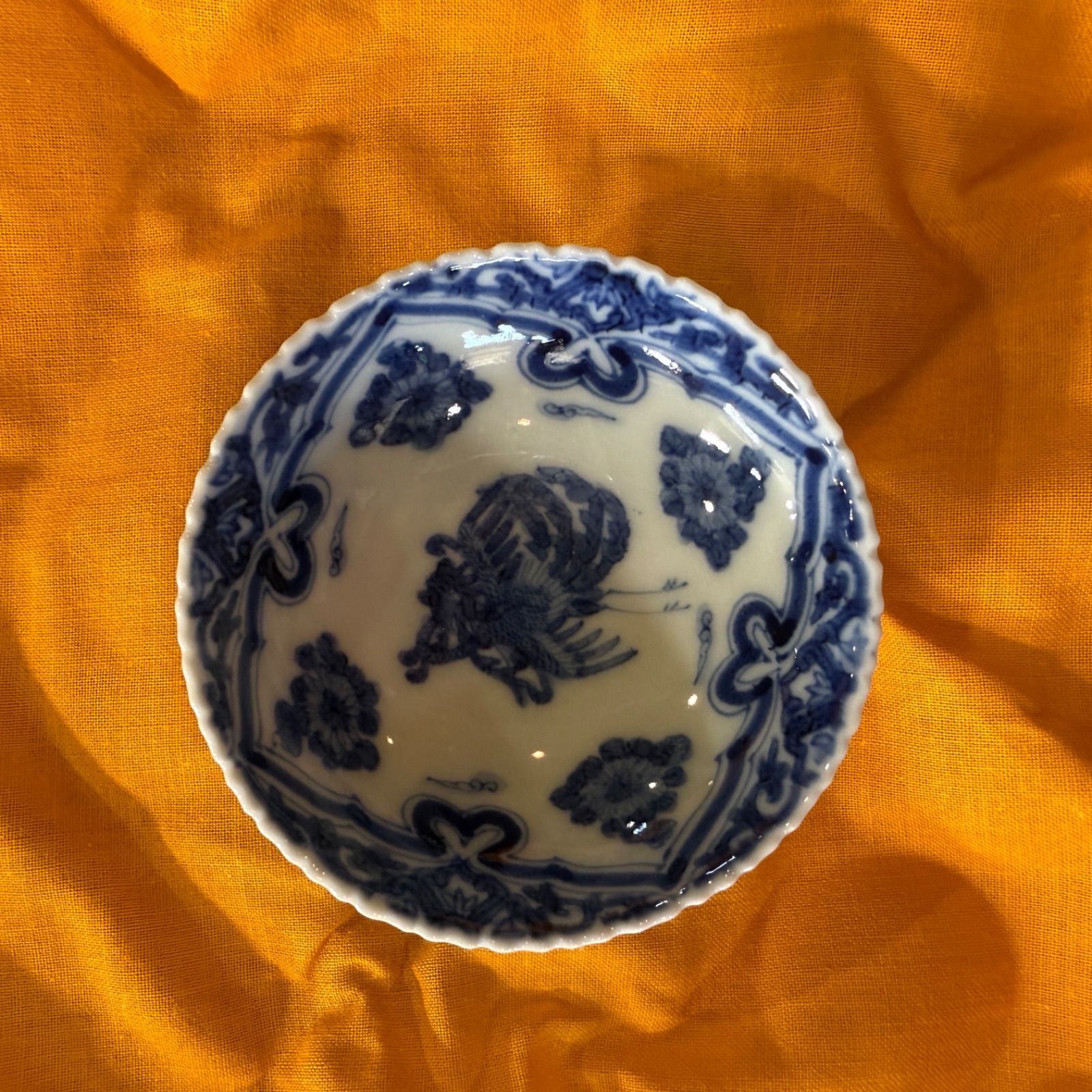 山本長左 作 青華鳳凰文 盃 - メルカリ