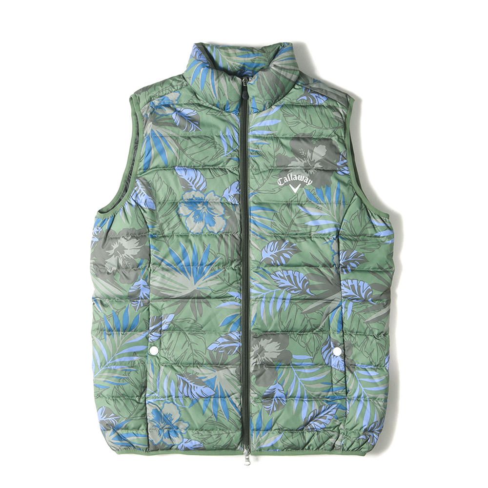 CALLAWAY キャロウェイ ベスト サイズ:L ワンポイント ロゴ リーフ