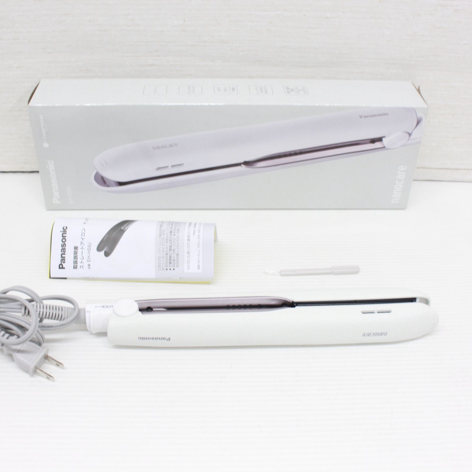 ストレートアイロン ナノケア EH-HS0E-W 白 ストレートアイロン ナノケア EH-HS0E-W 白 ストレートアイロン