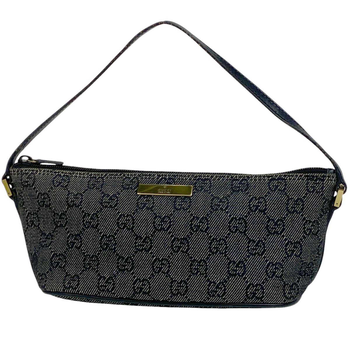 グッチ GUCCI GG柄 ハンドバッグ アクセサリーポーチ ハンドバッグ GGキャンバス ブラック 07198 レディース