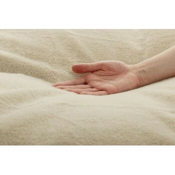 省スペース こたつ布団 正方形 無地調 約180×220cm ミルキーベージュ 1181670021721