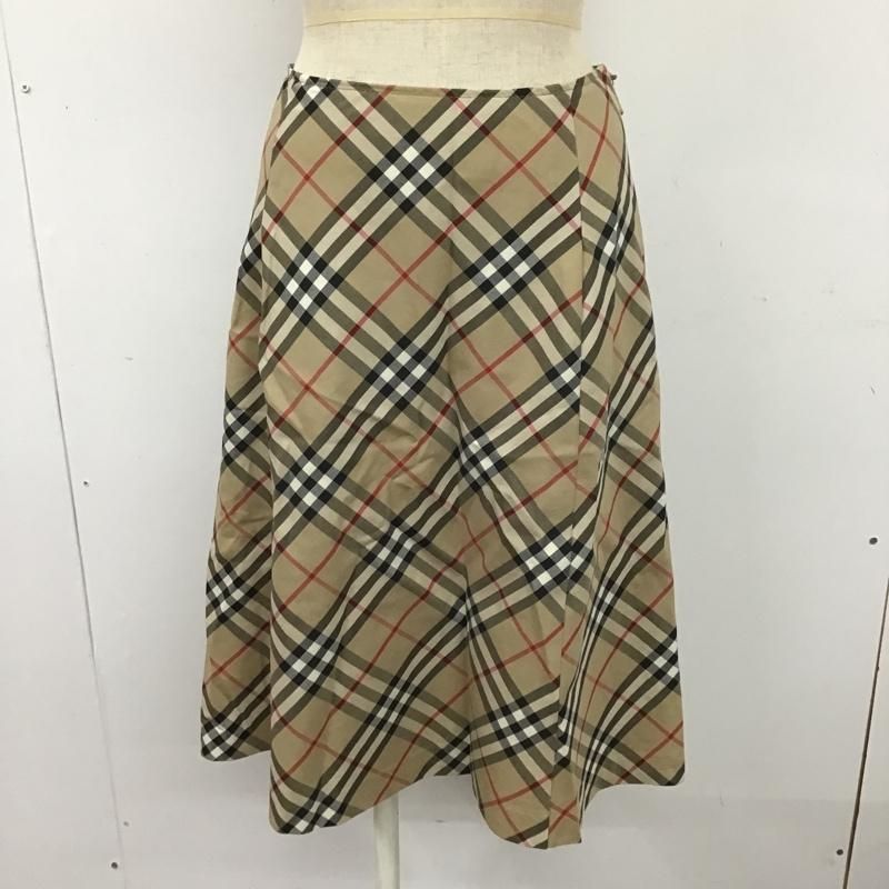 【美品】BURBERRY BLUE LABEL スカート　ノバチェック フレア バーバリー ブルーレーベルBURBERRY BLUE LABEL バイアスノバ